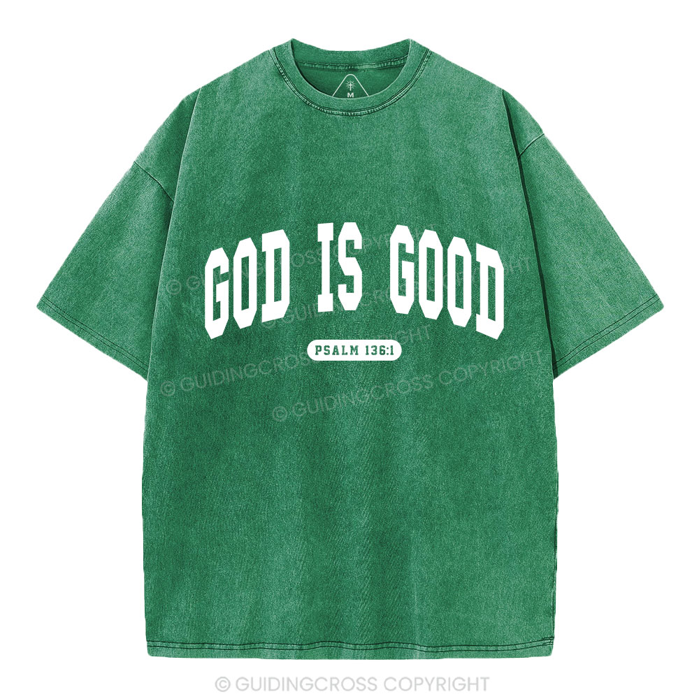 God Is Good Christian Washed T-Shirt