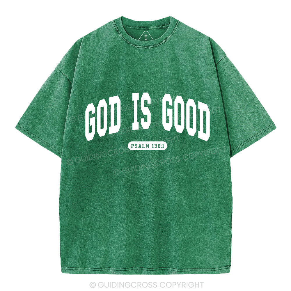 God Is Good Christian Washed T-Shirt