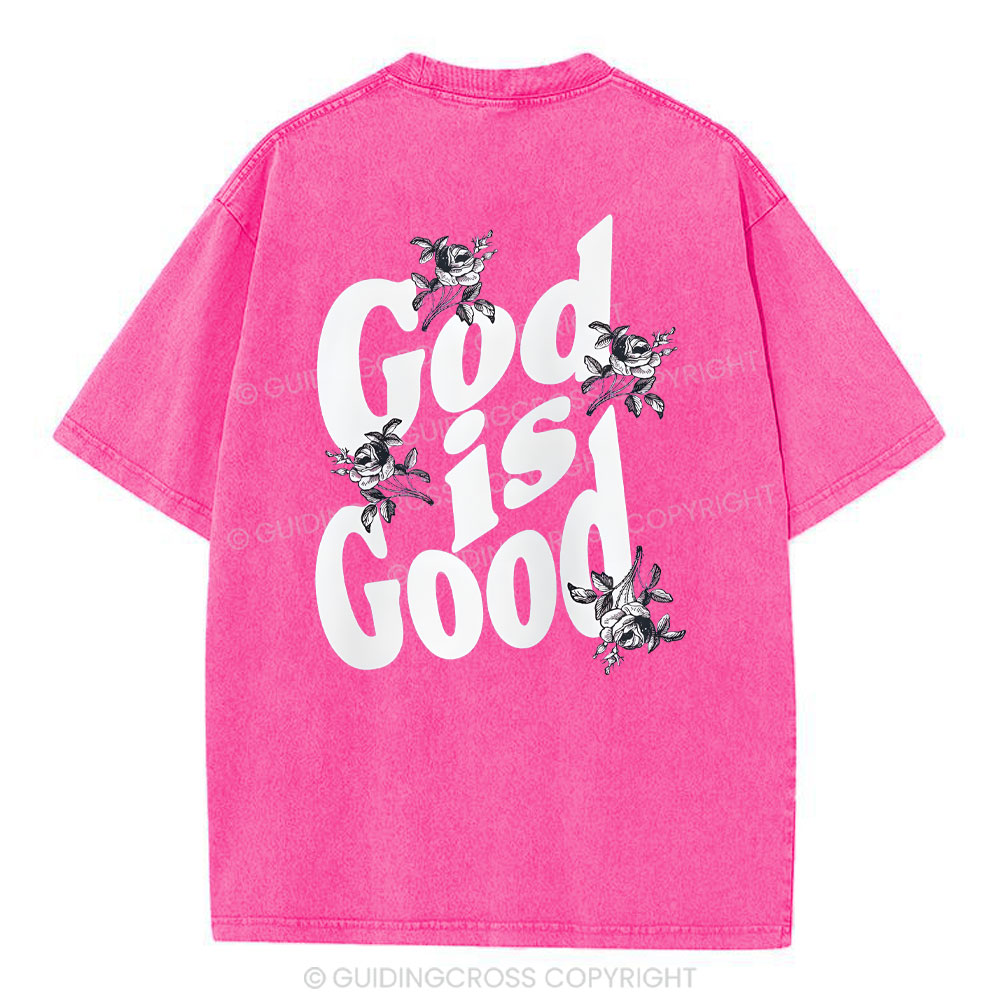 God Is Good Christian Washed T-Shirt