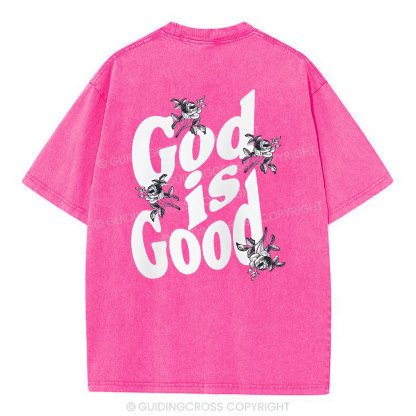 God Is Good Christian Washed T-Shirt