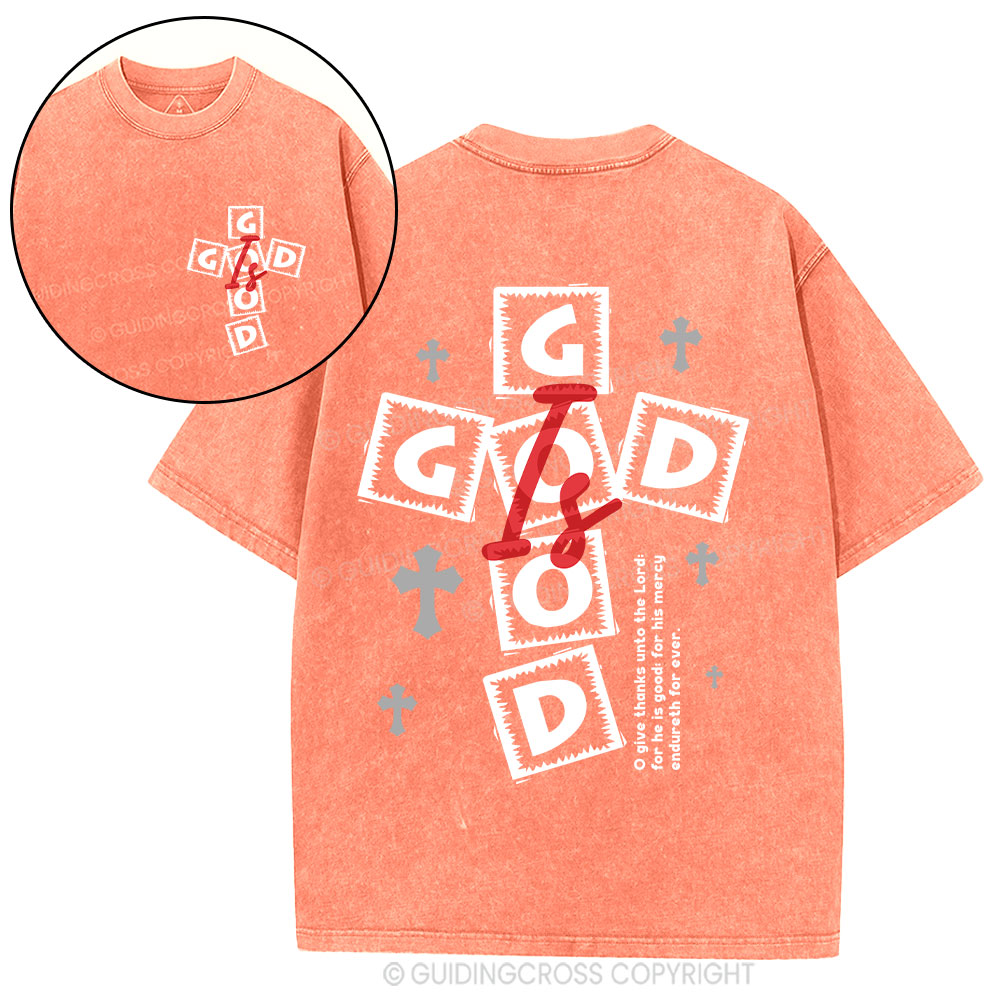 God Is Good Christian Washed T-Shirt