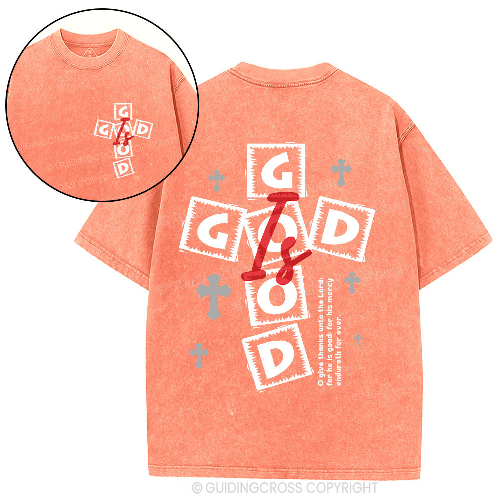 God Is Good Christian Washed T-Shirt