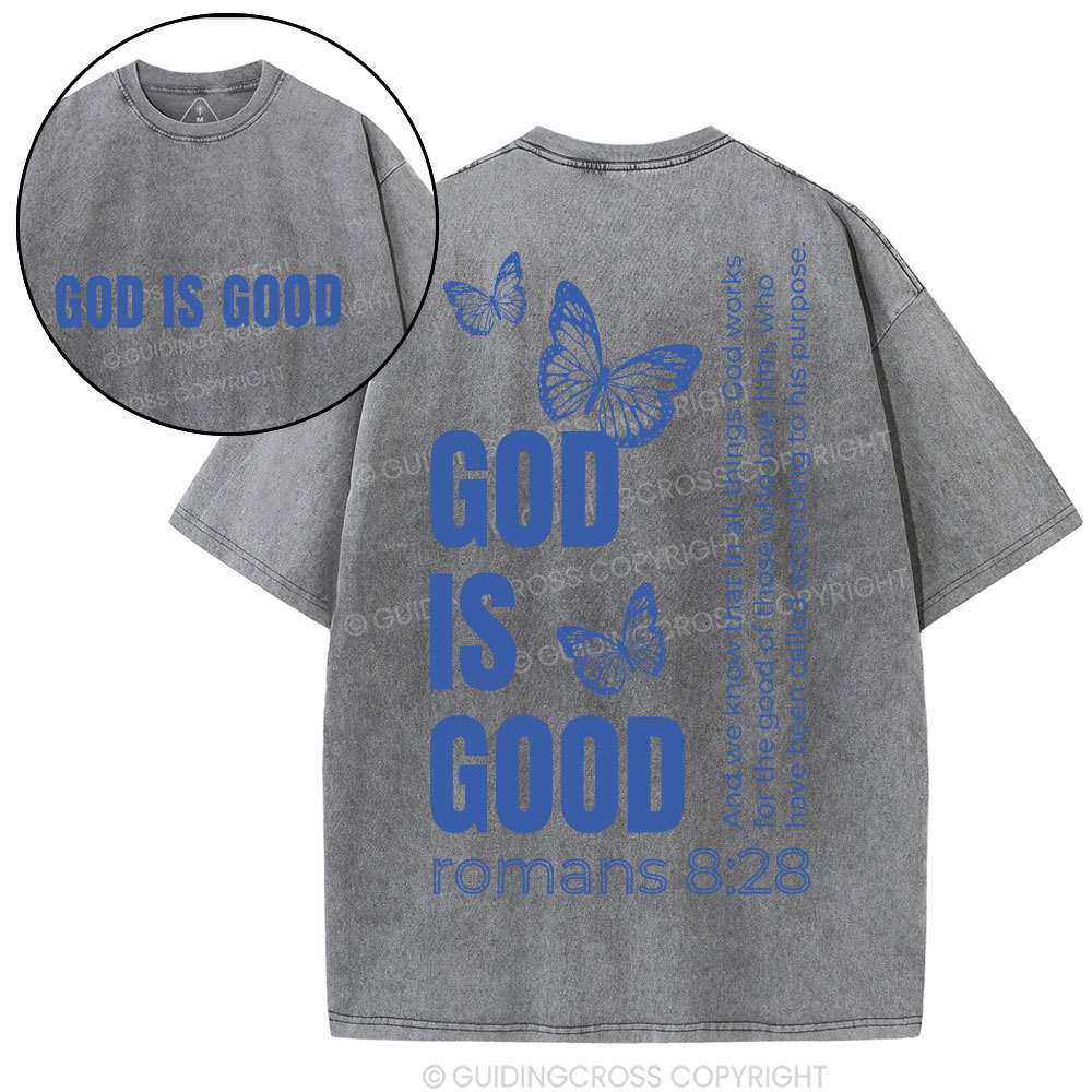 God Is Good Christian Washed T-Shirt
