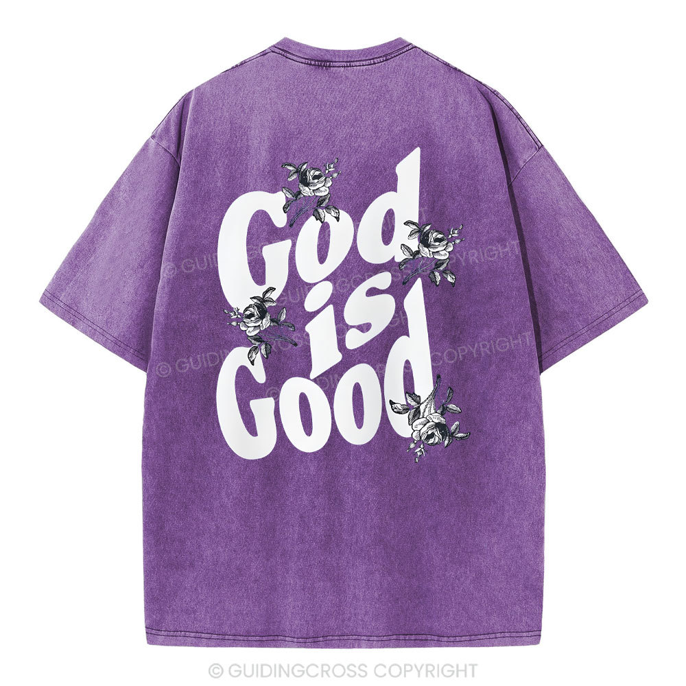 God Is Good Christian Washed T-Shirt