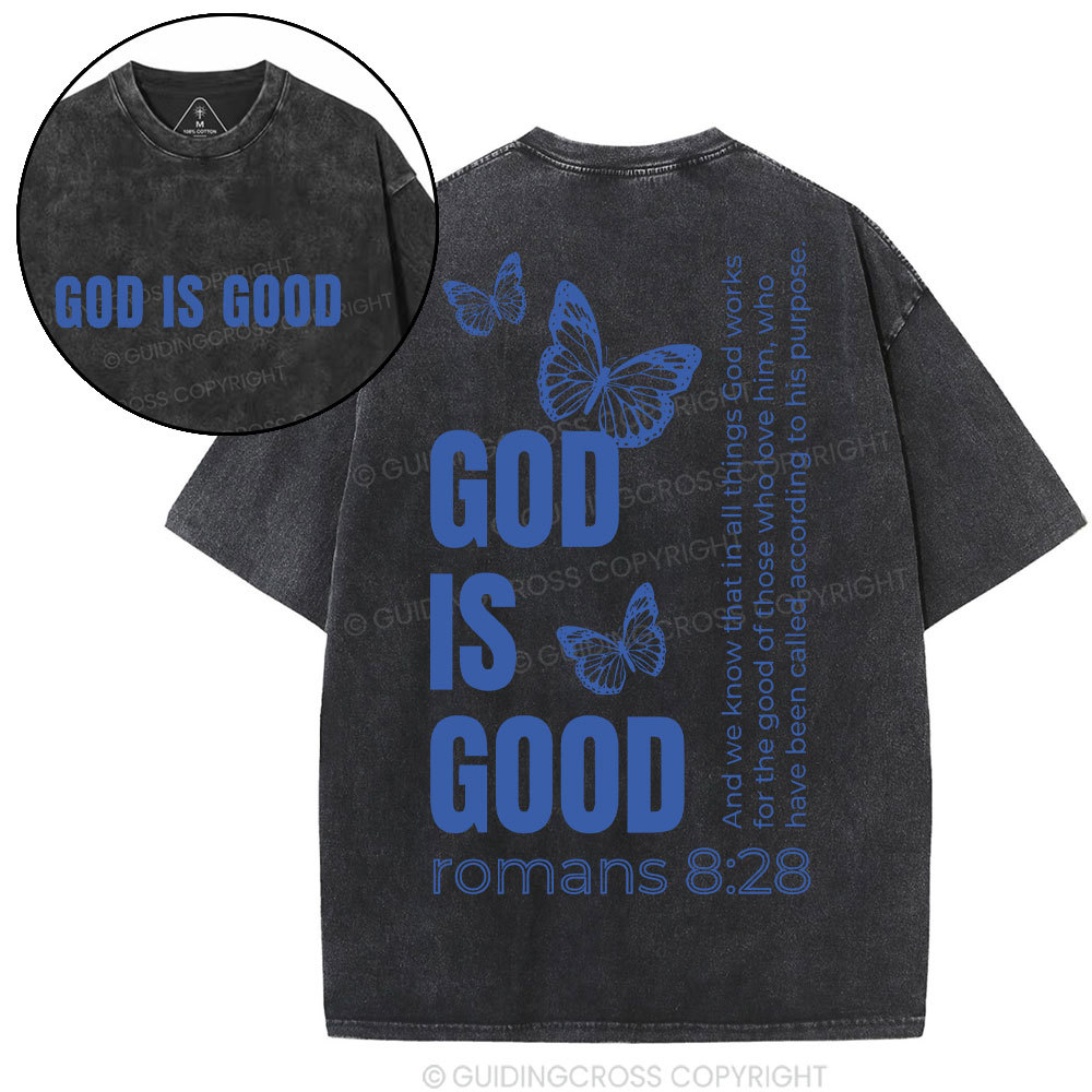 Double-sided sample washed T-Shirt Sale - GuidingCross