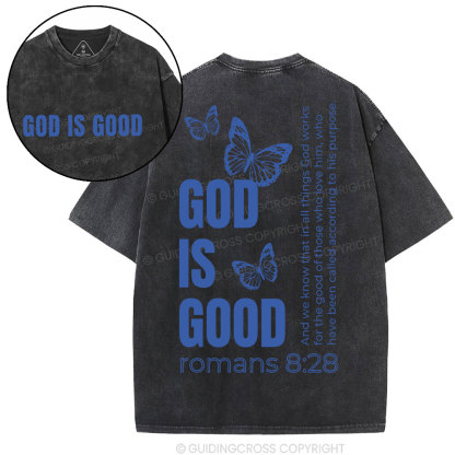 God Is Good Christian Washed T-Shirt