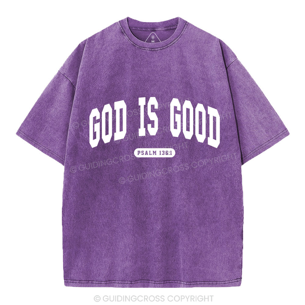 God Is Good Christian Washed T-Shirt