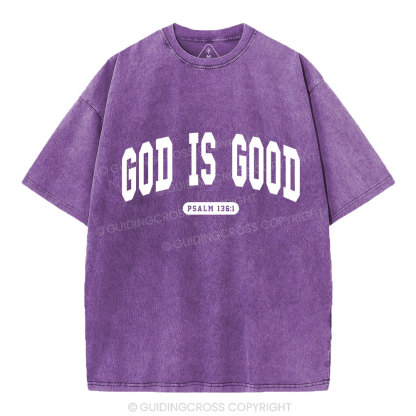 God Is Good Christian Washed T-Shirt