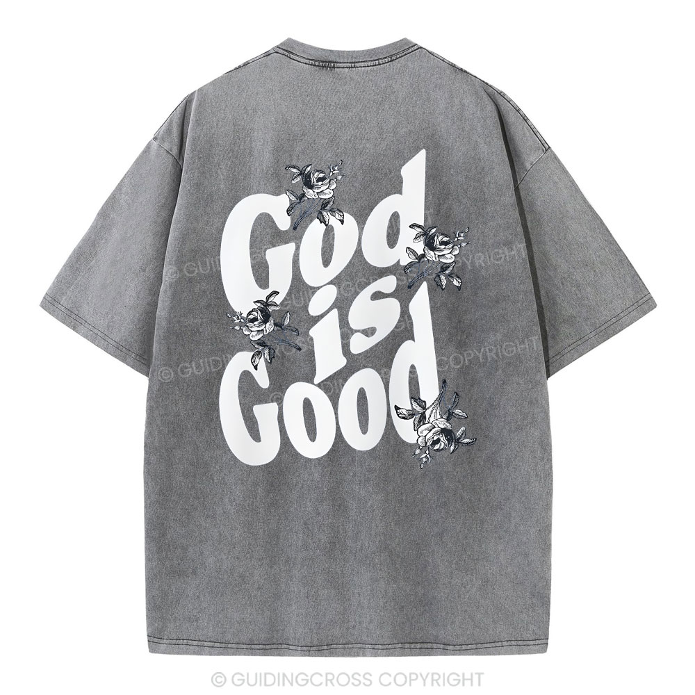 God Is Good Christian Washed T-Shirt