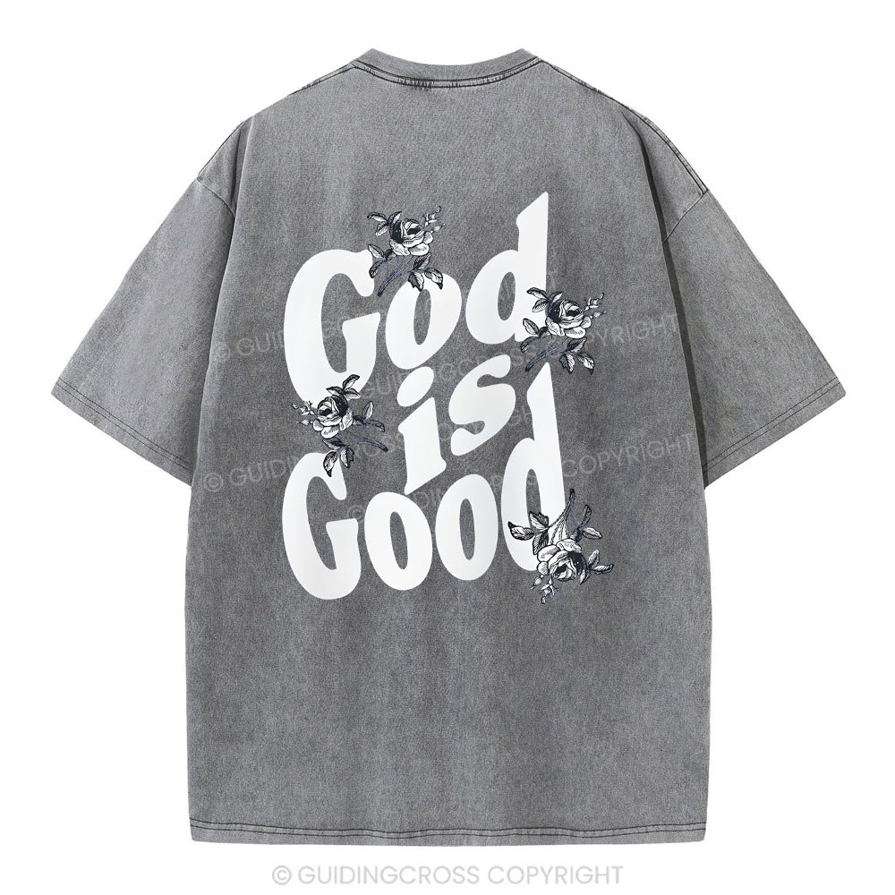 God Is Good Christian Washed T-Shirt