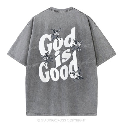 God Is Good Christian Washed T-Shirt