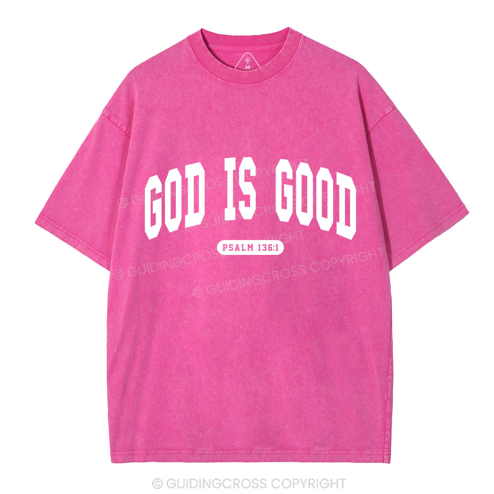 God Is Good Christian Washed T-Shirt
