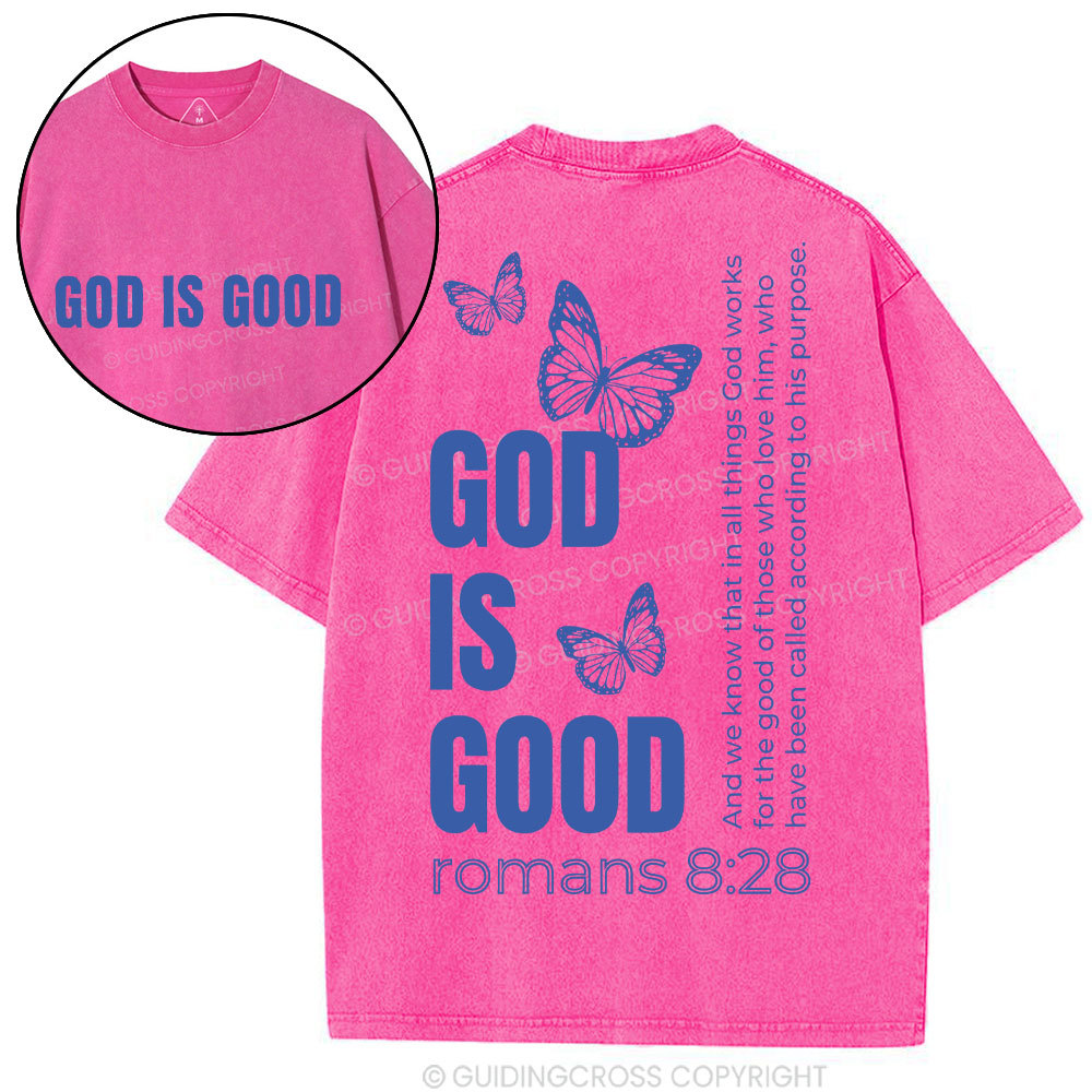 God Is Good Christian Washed T-Shirt