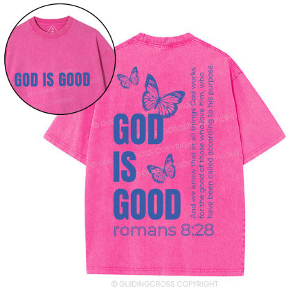 God Is Good Christian Washed T-Shirt