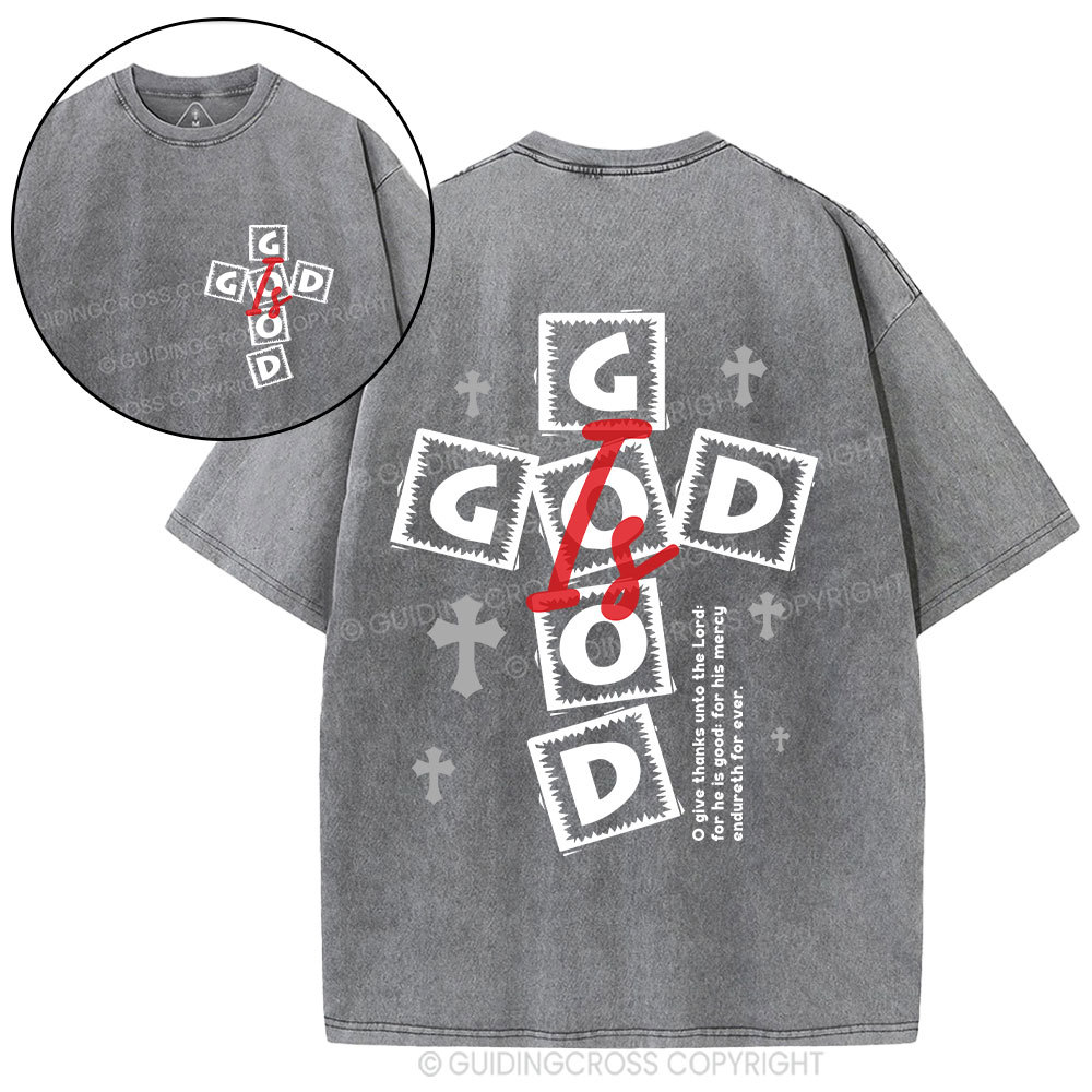 God Is Good Christian Washed T-Shirt