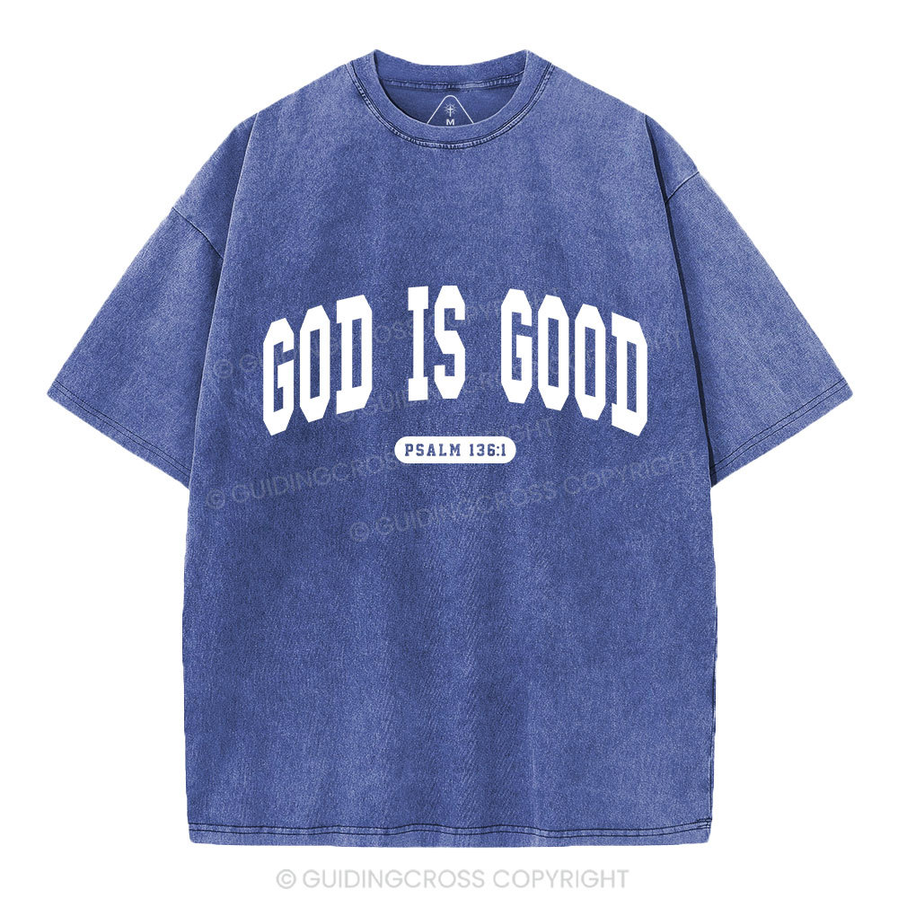 God Is Good Christian Washed T-Shirt