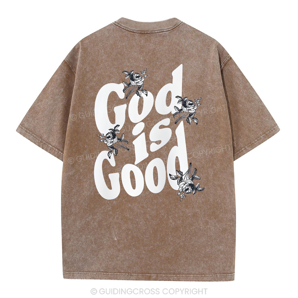 God Is Good Christian Washed T-Shirt