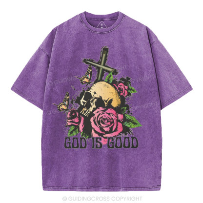 God Is Good Christian Washed T-Shirt