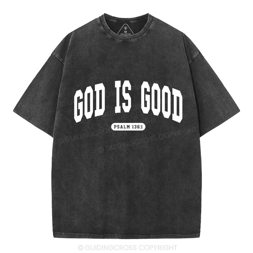 God Is Good Christian Washed T-Shirt