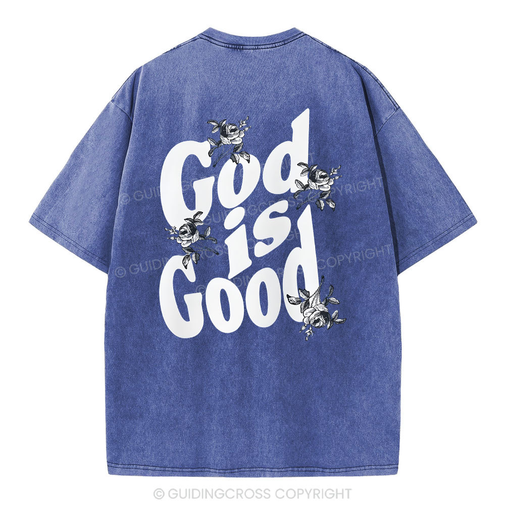 God Is Good Christian Washed T-Shirt