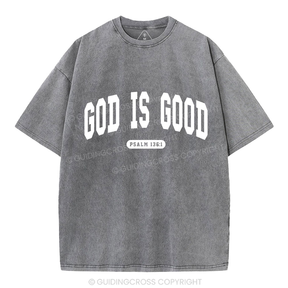 God Is Good Christian Washed T-Shirt