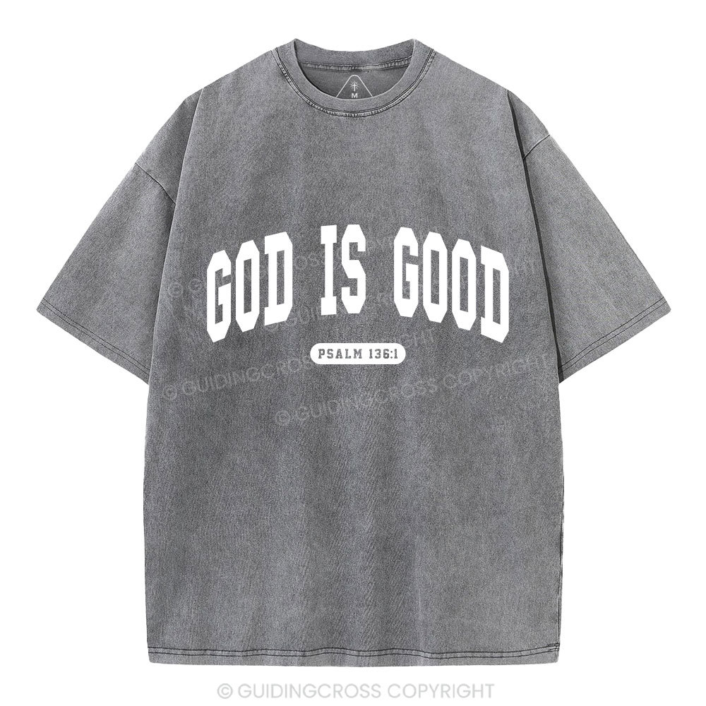 God Is Good Christian Washed T-Shirt