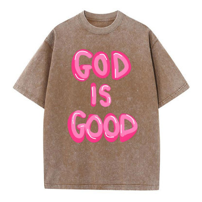 God Is Good Christian Washed T-Shirt