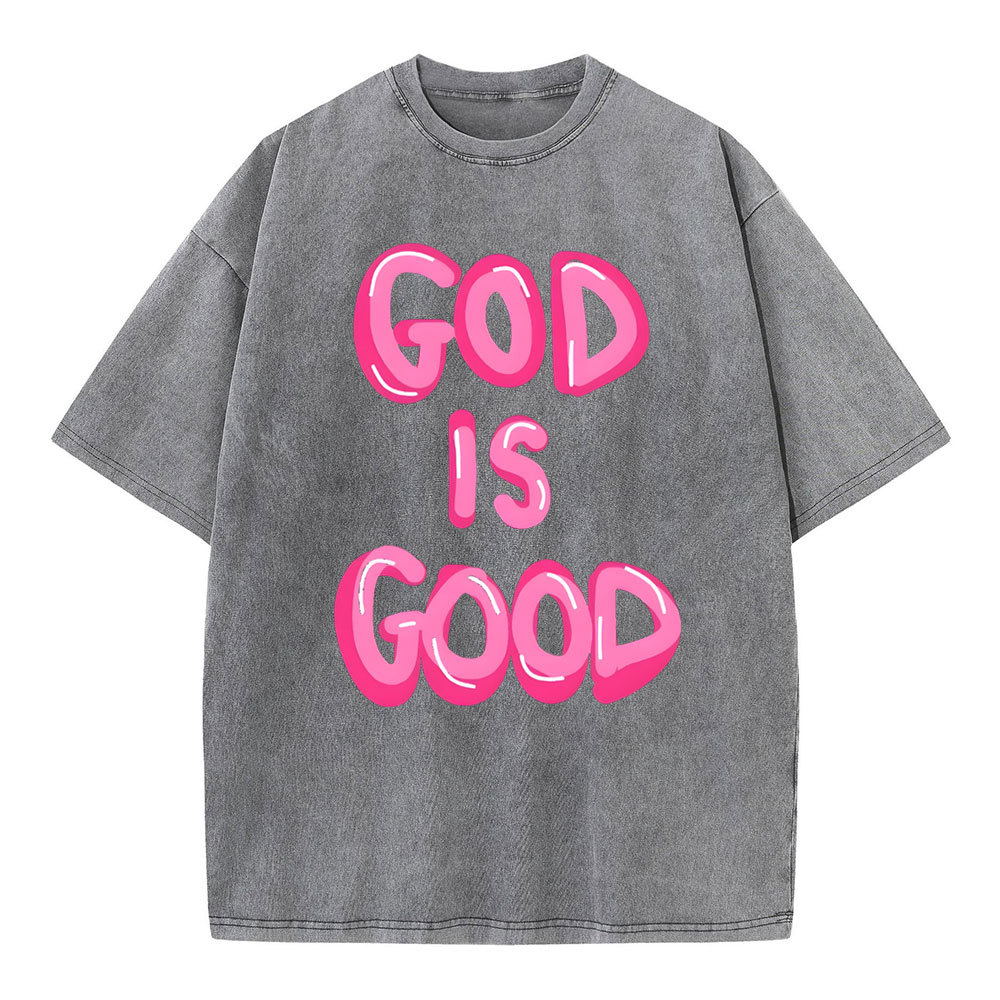 God Is Good Christian Washed T-Shirt