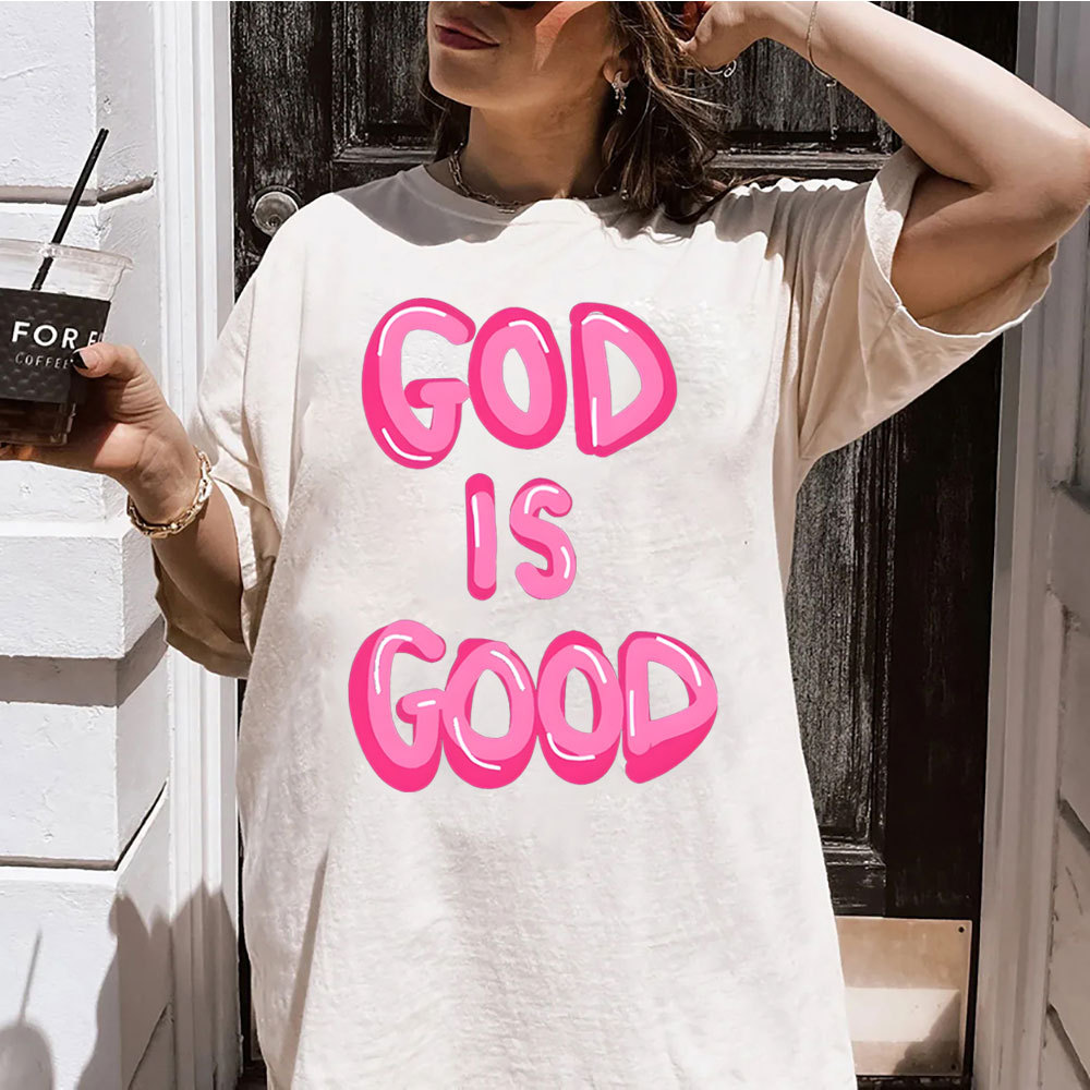 God Is Good Christian Washed T-Shirt