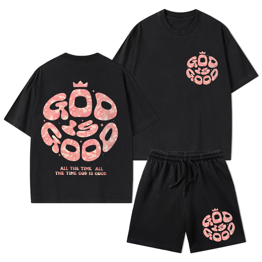 Sample Christian Washed T-Shirt & Shorts Sale - GuidingCross