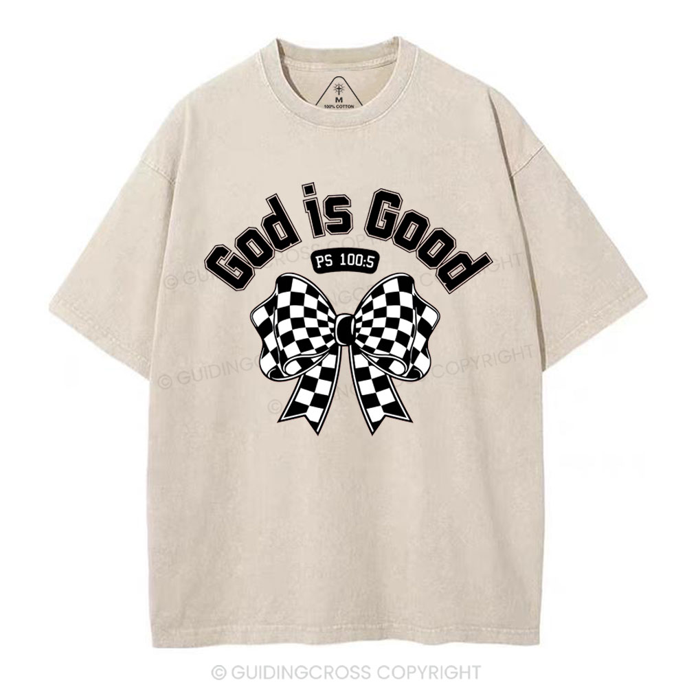 God Is Good Christian Washed T-Shirt
