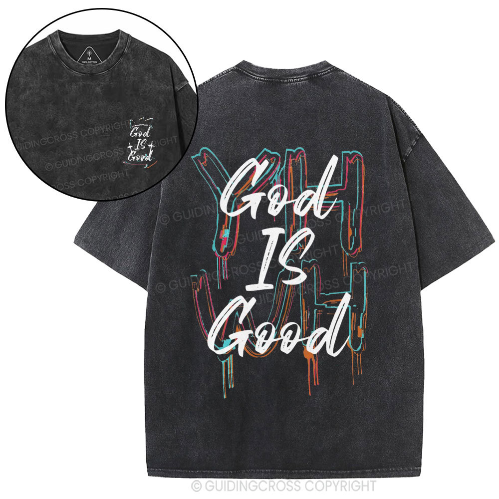God Is Good Christian Washed T-Shirt