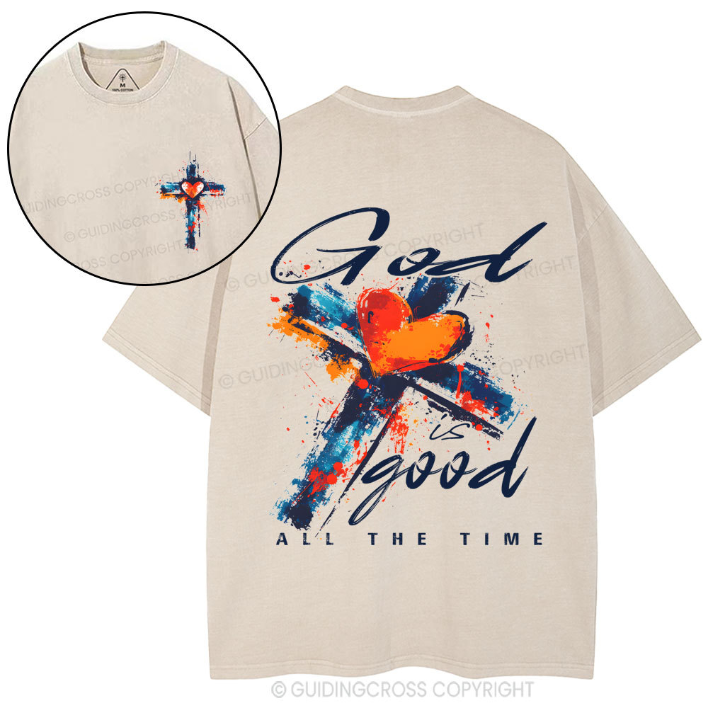 God Is Good Christian Washed T-Shirt