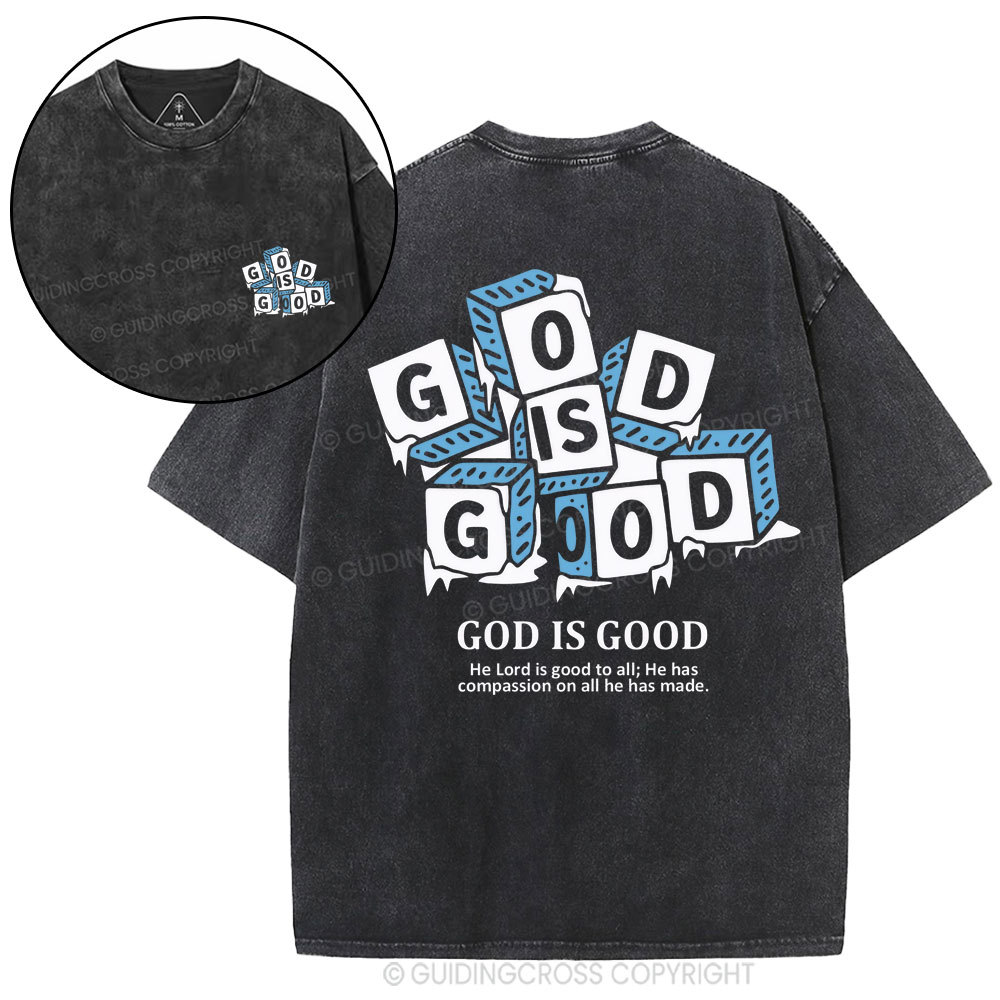 God Is Good Christian Washed T-Shirt