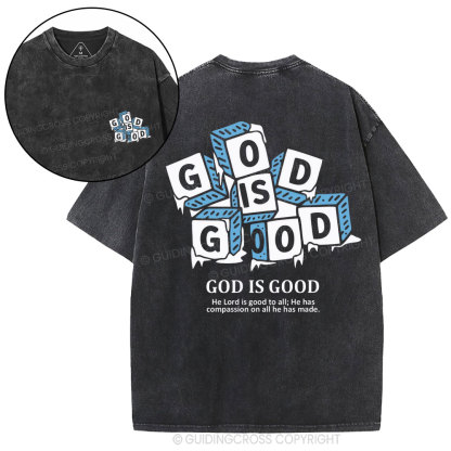 God Is Good Christian Washed T-Shirt