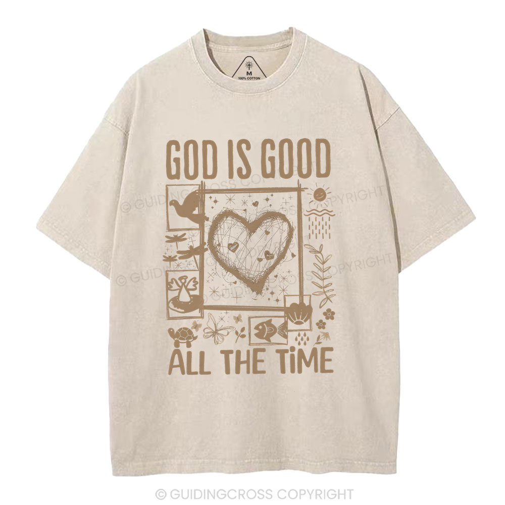 God Is Good Christian Washed T-Shirt