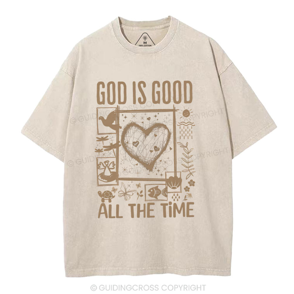 God Is Good Christian Washed T-Shirt