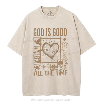God Is Good Christian Washed T-Shirt