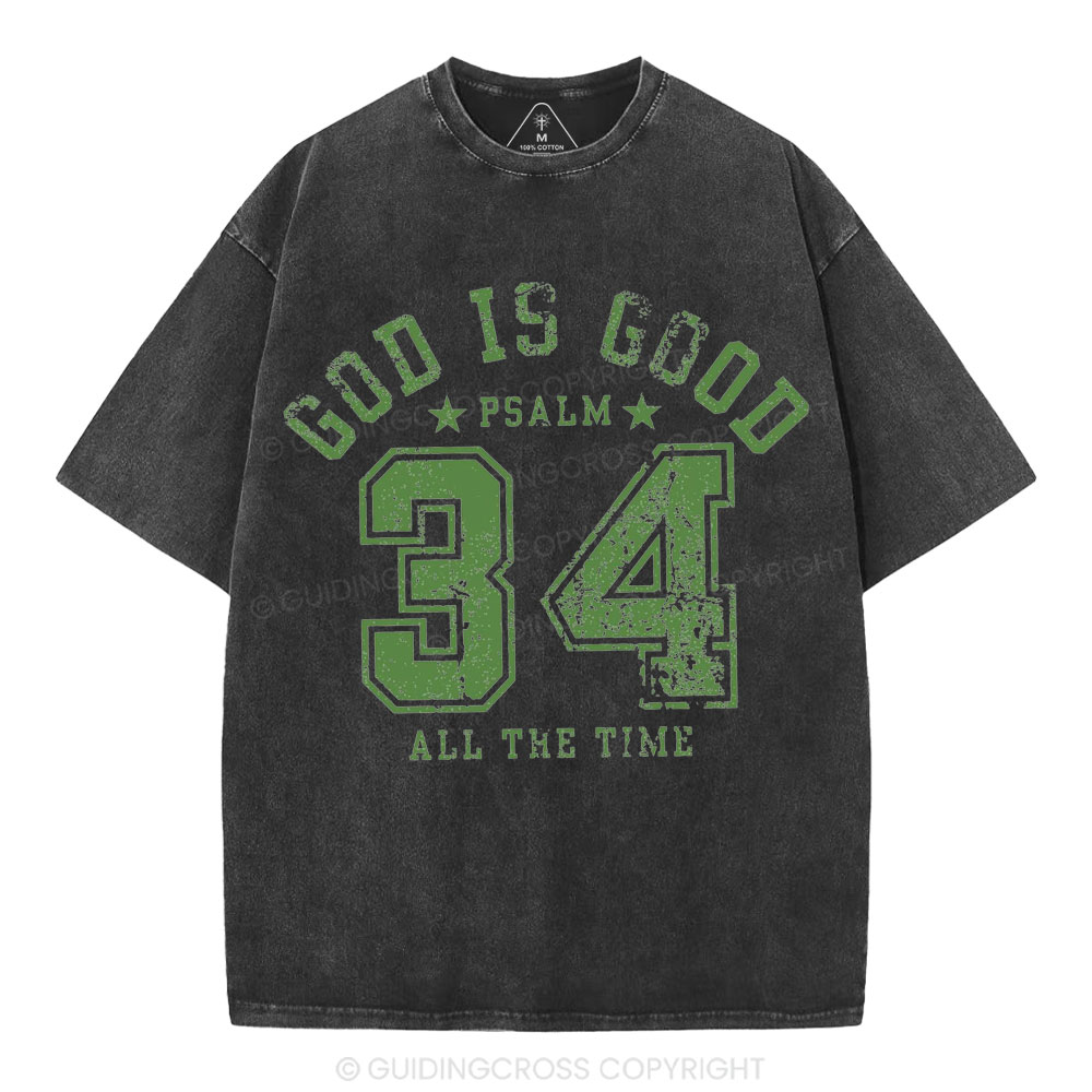 God Is Good Christian Washed T-Shirt