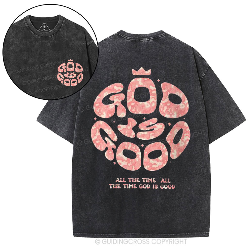 God Is Good Christian Washed T-Shirt