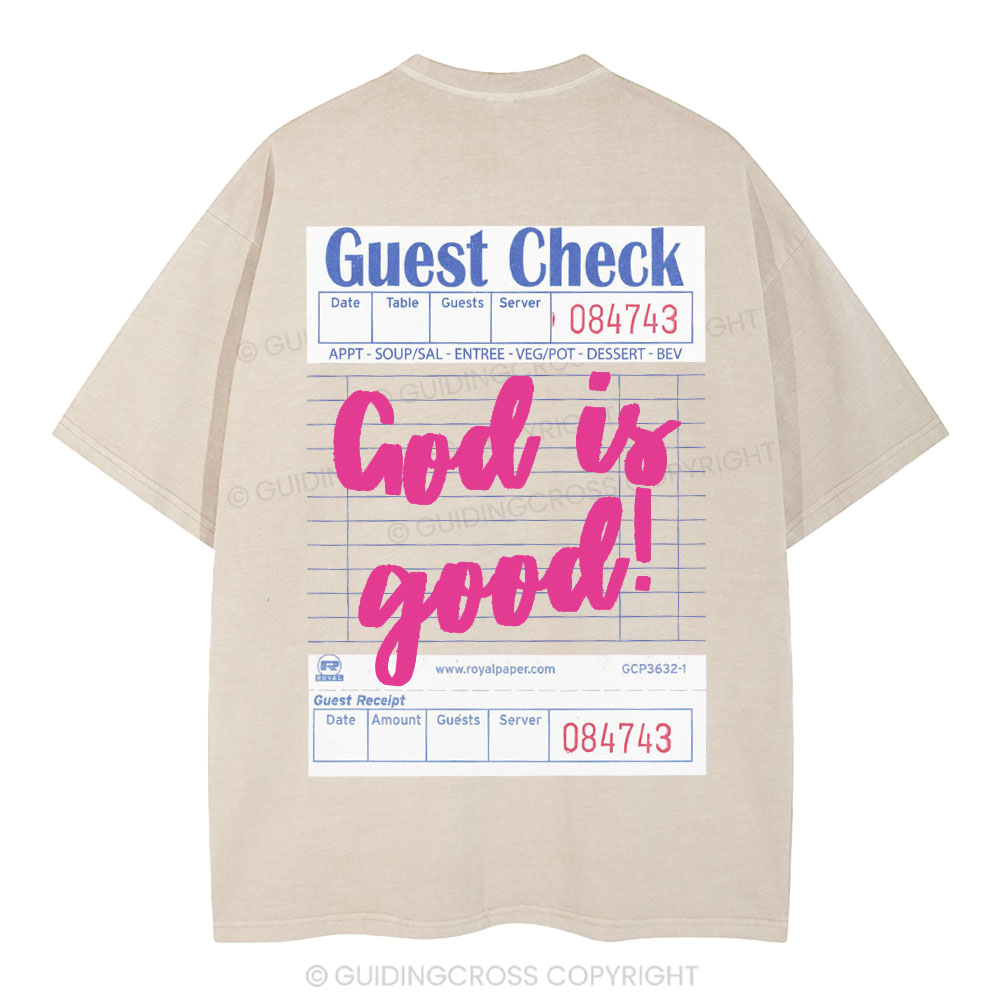 God Is Good Christian Washed T-Shirt