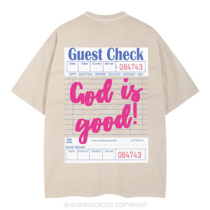 God Is Good Christian Washed T-Shirt