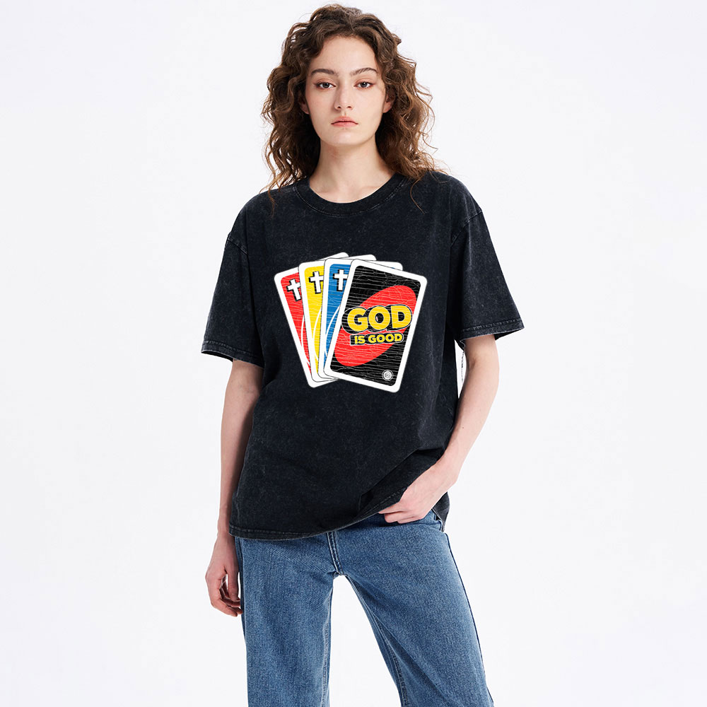God Is Good Christian Washed T-Shirt