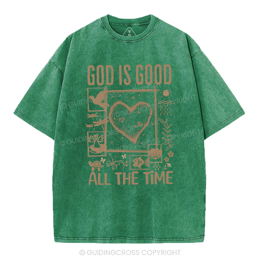 God Is Good Christian Washed T-Shirt