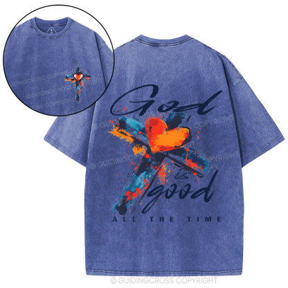 God Is Good Christian Washed T-Shirt