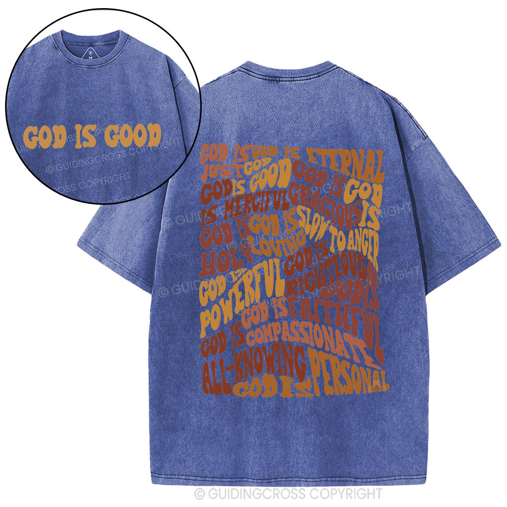 God Is Good Christian Washed T-Shirt