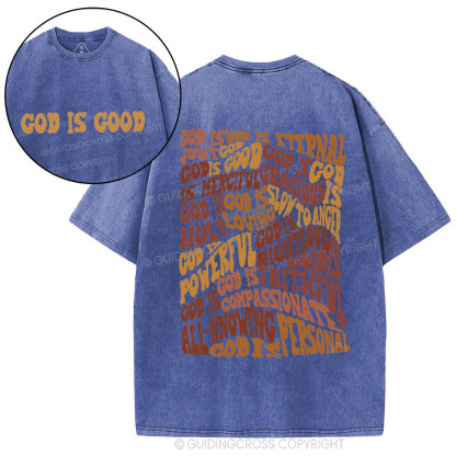 God Is Good Christian Washed T-Shirt