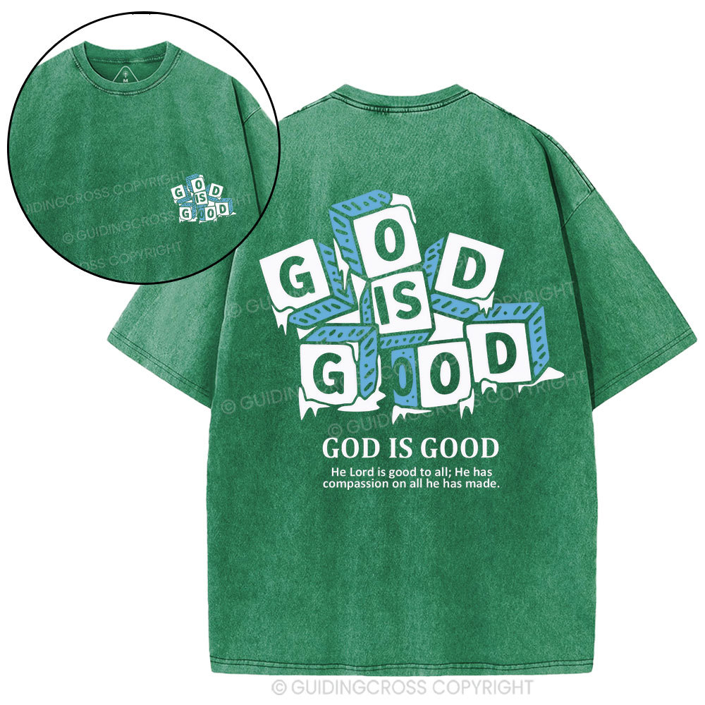 God Is Good Christian Washed T-Shirt