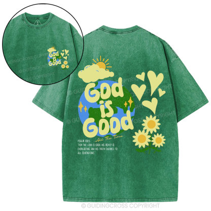 God Is Good Christian Washed T-Shirt