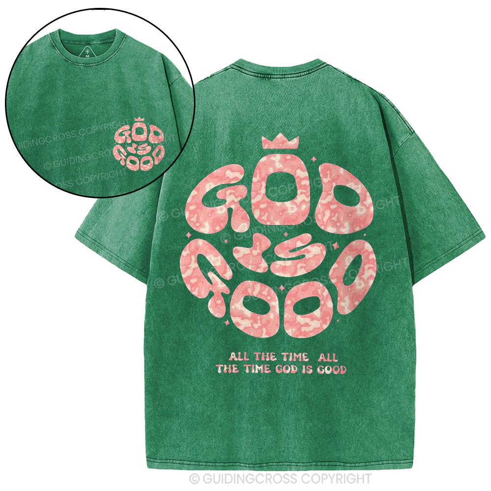 God Is Good Christian Washed T-Shirt